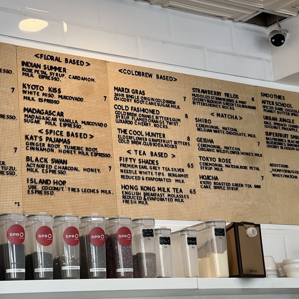 SPRO Coffee Lab - Menu for coffee - Coffee & Tea Near Me - San Francisco, California SPRO Coffee Lab - Menu for coffee - Coffee & Tea Near Me - San Francisco, California