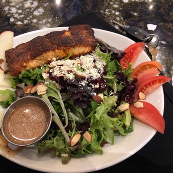 The Rouxpour - Katy - Rouxpour Salad with added blackened salmon. - Cajun/Creole Near Me - Katy, Texas The Rouxpour - Katy - Rouxpour Salad with added blackened salmon. - Cajun/Creole Near Me - Katy, Texas