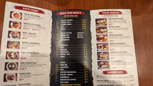 Menu photo 3 Burg'r Bar Punta Gorda, FL