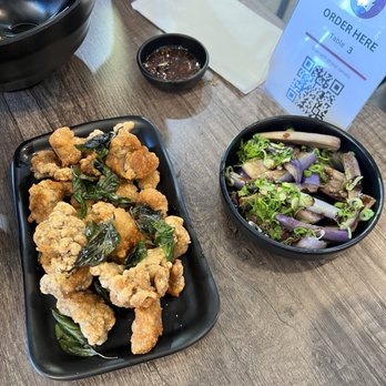 Flaming Ox - Popcorn chicken and eggplant - Taiwanese Near Me - San Jose, California Flaming Ox - Popcorn chicken and eggplant - Taiwanese Near Me - San Jose, California