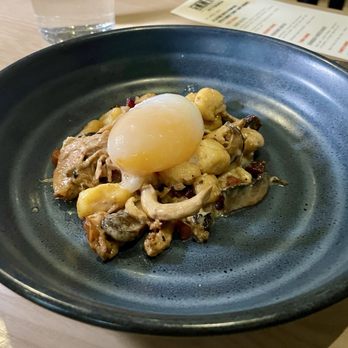 Café Momentum - Pittsburgh - PARISIENNE GNOCCHI guanciale | fun-gal farms mushrooms porcini cream | poached local duck egg - Community Service/Non-Profit Near Me - Pittsburgh, Pennsylvania