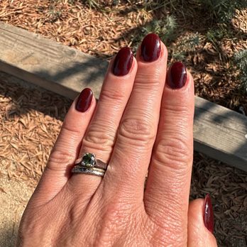 Mani-Pedi Plus - Almond shape dip nails - Nail Salons Near Me - San Francisco, California