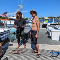 Scuba Works - Branden's grouper catch.