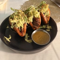 Suya Brisket Tacos