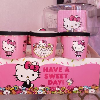 Hello Kitty Cafe - HKC ice cream containers - Desserts Near Me - Las Vegas, Nevada Hello Kitty Cafe - HKC ice cream containers - Desserts Near Me - Las Vegas, Nevada