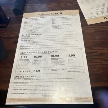 LongHorn Steakhouse - Menu - American Near Me - Chesapeake, Virginia
