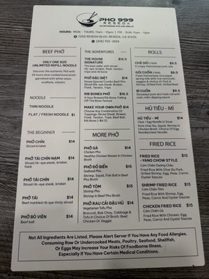 Menu photo 2 Pho 999 Reseda Reseda, CA Menu photo 2 Pho 999 Reseda Reseda, CA