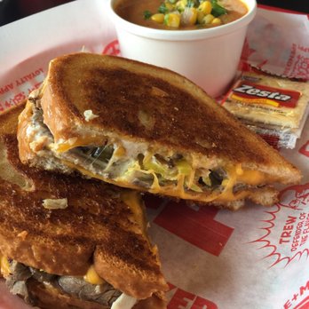 Tom & Chee - Beef and cheddar with a cup of soup $8.99/ $3.99 - American Near Me - Oklahoma City, Oklahoma