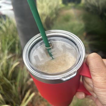 Starbucks - Personal cup -- got 10 cents off (hey it adds up)! Plus modifications of adding sea salt to Ice Shaken Espresso! - Coffee & Tea Near Me - Costa Mesa, California