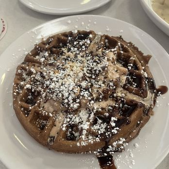 Day Maker Half Day Cafe - German chocolate waffle - Breakfast & Brunch Near Me - Austin, Texas