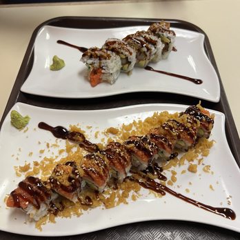 Samurai - Spicy Crunch roll and superhero roll - Japanese Near Me - Tucson, Arizona