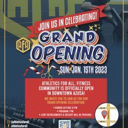 Athletics For All - Grand opening!