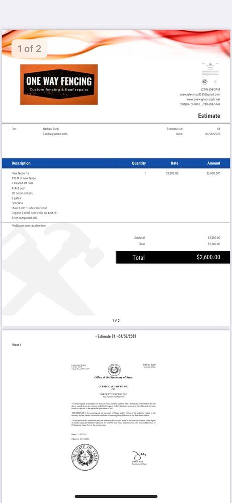 Slide of CBL Fencing and Roofing