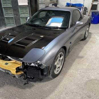 LA Collision Xperts - 95 RX-7 full paint job with clear on carbon fiber hood. - Body Shops Near Me - Los Angeles, California LA Collision Xperts - 95 RX-7 full paint job with clear on carbon fiber hood. - Body Shops Near Me - Los Angeles, California