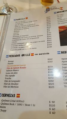 Menu photo 2 Plaza Asturias Buenos Aires, C Menu photo 2 Plaza Asturias Buenos Aires, C