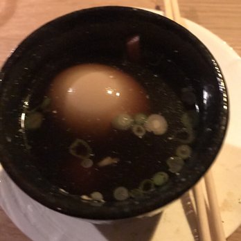 Overproof - Soft boiled egg in dashi - Cocktail Bars Near Me - San Francisco, California