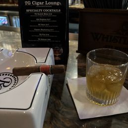 Cigar and Bourbon..