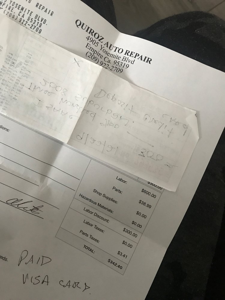 QUIROZ AUTO REPAIR 4905 Yosemite Blvd, Empire, CA Yelp