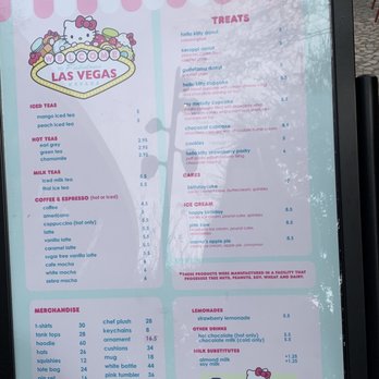 Hello Kitty Cafe - Menu - Desserts Near Me - Las Vegas, Nevada