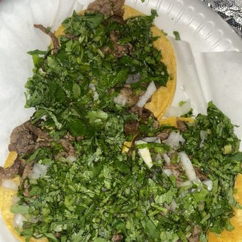 Chris' Fresh Tacos - 3 carne asada tacos, with onions and extra cilantro - Tacos Near Me - Moreno Valley, California Chris' Fresh Tacos - 3 carne asada tacos, with onions and extra cilantro - Tacos Near Me - Moreno Valley, California