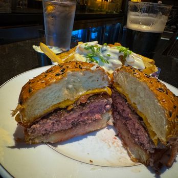 The Capital Burger - The Bacon Cheeseburger (Cross-Section) - Delicious. Asked for a medium cook and it came out a little more rare to my liking. - Burgers Near Me - Boston, Massachusetts The Capital Burger - The Bacon Cheeseburger (Cross-Section) - Delicious. Asked for a medium cook and it came out a little more rare to my liking. - Burgers Near Me - Boston, Massachusetts