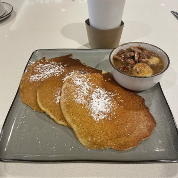 Holmes - GF pancakes with a banana foster sauce - Southern Near Me - New Orleans, Louisiana Holmes - GF pancakes with a banana foster sauce - Southern Near Me - New Orleans, Louisiana