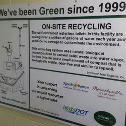 The restrooms are a must-visit. On-site recycling of toilet waste, saving millions of gallons of water since 1999