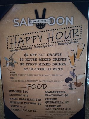 Menu photo 1 Black Rabbit Saloon Montville, NJ Menu photo 1 Black Rabbit Saloon Montville, NJ
