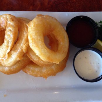 Bridgewater Fish House and Zebra Bar - Small order of the onion rings is perfect appetizer! - Seafood Near Me - Florence, Oregon