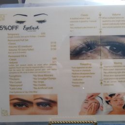 Lash, Thread, Wax Menu Lash, Thread, Wax Menu