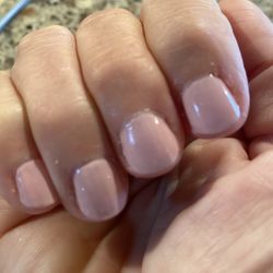 Lucky Nails - Horrible job, done in 10 minutes, cuticles left a mess, nail polish on cuticles.