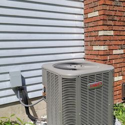 Breathe Right Heating And Cooling - Central AC Maintenance done on a Lennox condenser