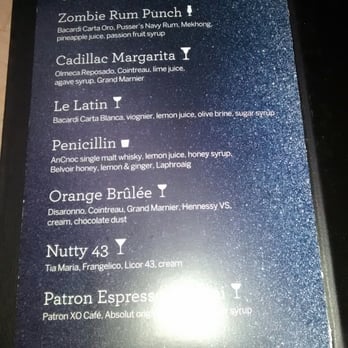 Malmaison Glasgow - One page from the cocktail menu - Hotels Near Me - Glasgow, GLG Malmaison Glasgow - One page from the cocktail menu - Hotels Near Me - Glasgow, GLG