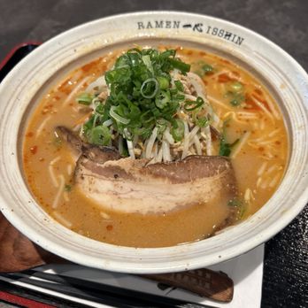 Ramen Isshin - Spicy red miso ramen - Ramen Near Me - Concord, Ontario