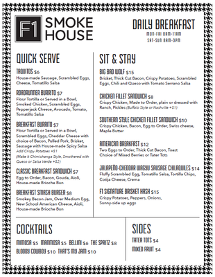 Menu photo 6 F1 Smokehouse - University Fort Worth, TX Menu photo 6 F1 Smokehouse - University Fort Worth, TX