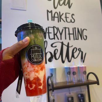 Milk Cha-Cha - Strawberry matcha tea - Bubble Tea Near Me - Charlotte, North Carolina Milk Cha-Cha - Strawberry matcha tea - Bubble Tea Near Me - Charlotte, North Carolina
