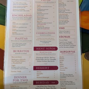 Gustavo's Mexican Restaurant & Bar - Menu (Mar 2025) - Mexican Near Me - Cortez, Colorado Gustavo's Mexican Restaurant & Bar - Menu (Mar 2025) - Mexican Near Me - Cortez, Colorado