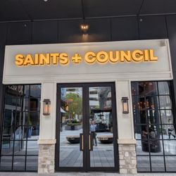 Outside Saints + Council at Colony Square on Saturday, October 4, 2025. Storefront / entrance.