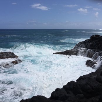 Queen's Bath - The tide was too strong.. still beautiful - Landmarks & Historical Buildings Near Me - Princeville, Hawaii Queen's Bath - The tide was too strong.. still beautiful - Landmarks & Historical Buildings Near Me - Princeville, Hawaii