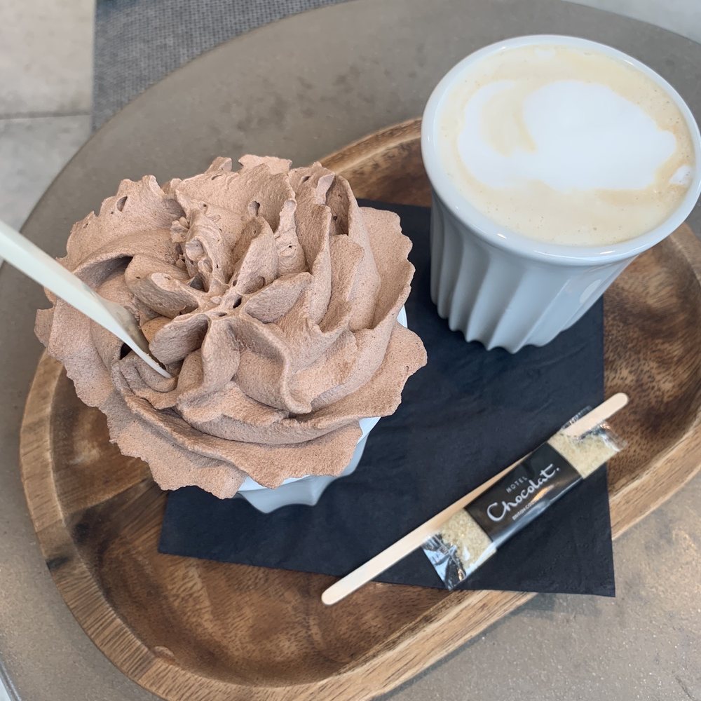 Hotel Chocolat Cafe - Hot chocolate and a cappuccino - Cafes Near Me - Belfast, BFS Hotel Chocolat Cafe - Hot chocolate and a cappuccino - Cafes Near Me - Belfast, BFS