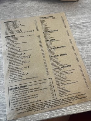 Menu photo 2 Xtremely Xpresso Cafe Luzon, ZMB Menu photo 2 Xtremely Xpresso Cafe Luzon, ZMB