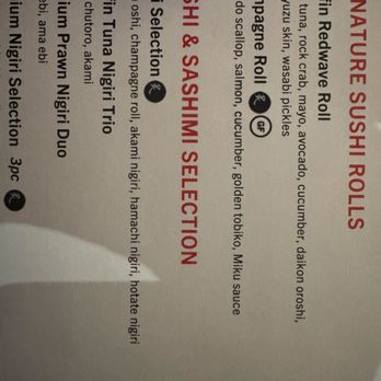 Minami - Here's the Description of the Sushi Selection I ordered. - Japanese Near Me - Vancouver, British Columbia