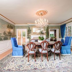 The Rug Finder - Beautiful Persian Nain rug sold to our client for her dining room. The perfect rug transforms any space! Contact us for a consultation.