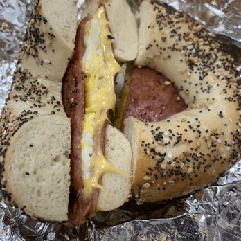 Udo's Bagels - Pork roll with egg and cheese - Bagels Near Me - Lawrence Township, New Jersey