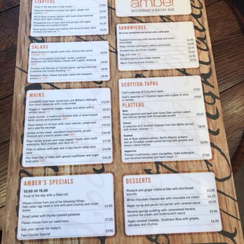 Amber Restaurant - Scottish Near Me - Edinburgh, EDH