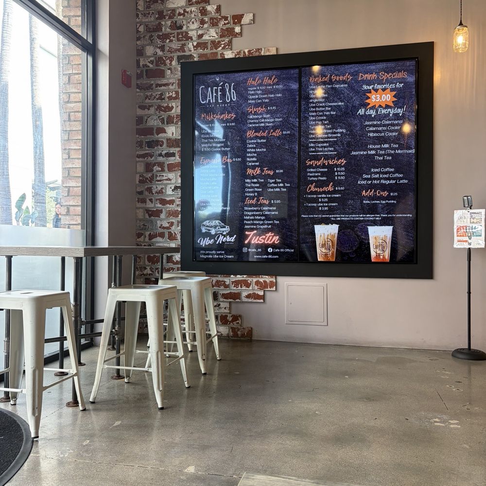 Cafe 86 - Inside - Desserts Near Me - Tustin, California