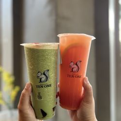 ISE Matcha Slush and Grapefruit Green Tea