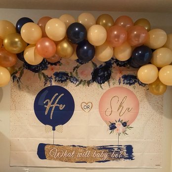Ivory's Events - Gender reveal balloon garland - Party & Event Planning Near Me