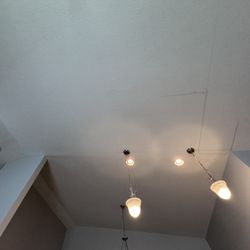 Simer & Plus - Repair of water damage caused by leak, including drywall ceiling repair, texture matching, and professional paint finish for a seamless resu