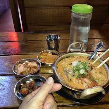 Ohn Korean Eatery - Brisket Ramyeon is a personal sized Army Soup. - Korean Near Me - Houston, Texas Ohn Korean Eatery - Brisket Ramyeon is a personal sized Army Soup. - Korean Near Me - Houston, Texas